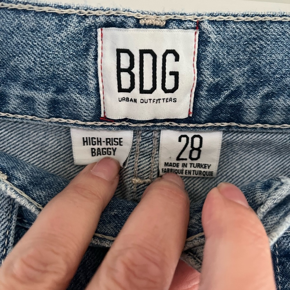 BDG Light Blue Distressed Boyfriend Jeans - Picture 4 of 5